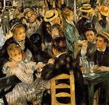 Pierre-Auguste Renoir "Le Moulin De La Galette" (extract), c.1876, oil on canvas, 131 x 175 cm, Musée d'Orsay, Paris - Image supplied by vectorgraphics.co.uk