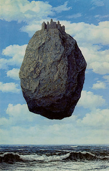 Rene Magritte "Chateau des Pyrénées" c.1961, oil on canvas, 200 x 140 cm, The Israel Museum, Jerusalem - Image supplied by vectorgraphics.co.uk